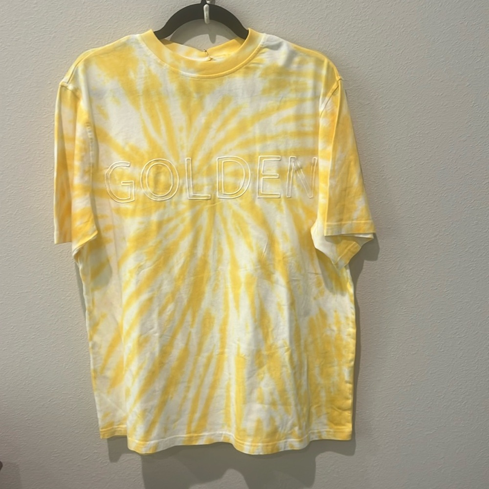 Golden Tie-Dye Short Sleeve Tee - Yellow
